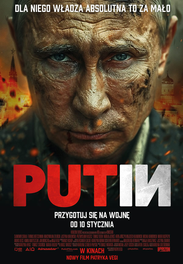 plakat film Putin, thiller polityczny reż. Patryk Vega